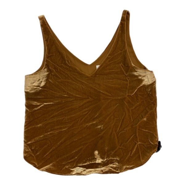 Top Sleeveless By Loft In Gold, Size: M Cheap