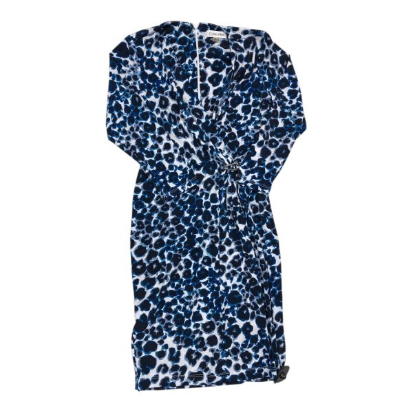Dress Party Midi By Inc In Blue & White, Size: 4p Fashion