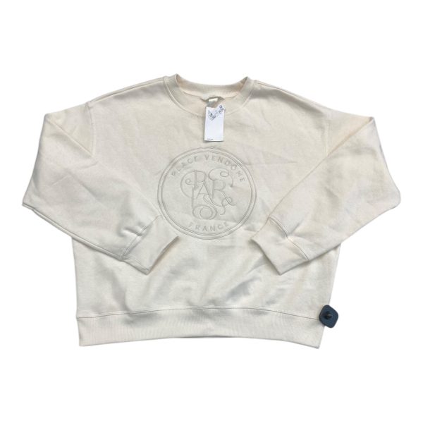Sweatshirt Crewneck By H&M In Cream, Size:S Cheap