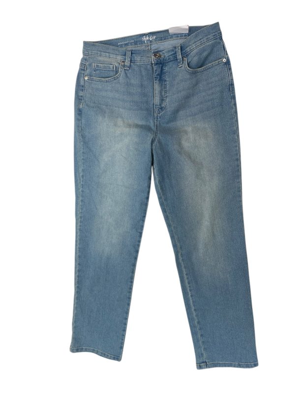 Jeans Straight By Style And Company In Blue Denim, Size: 12 Online Sale
