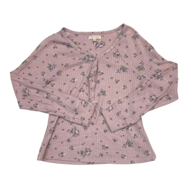Top Long Sleeve By Ultra Flirt In Multi-colored, Size: L For Sale