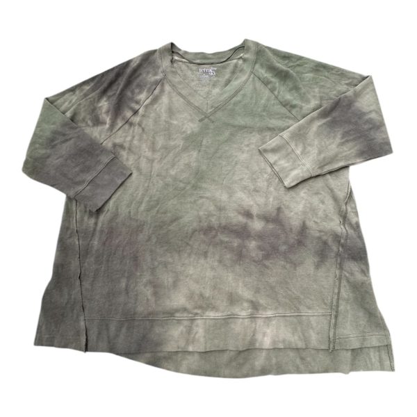 Top Long Sleeve By Terra & Sky In Green, Size: 24 on Sale