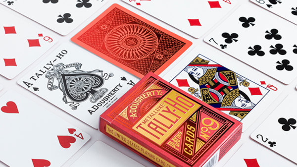 Tally-Ho MetalLuxe Red Playing Cards Online Sale - Image 4