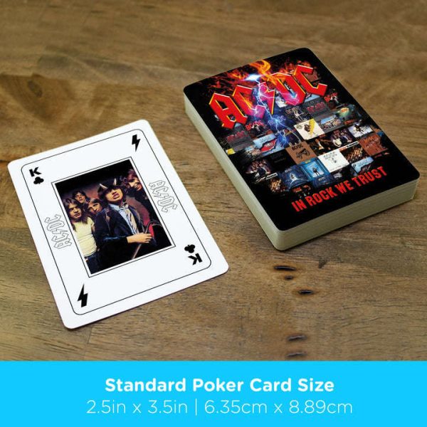 AC DC In Rock We Trust Playing Cards Aquarius Sale - Image 2