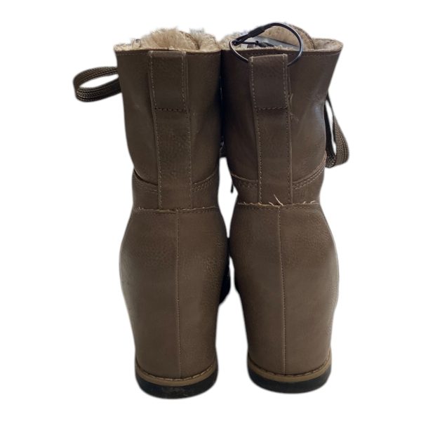 Boots Ankle Heels By Universal Thread In Brown, Size: 9.5 For Cheap - Image 4
